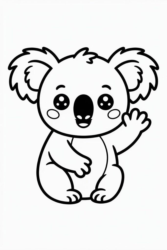 Waving Koala