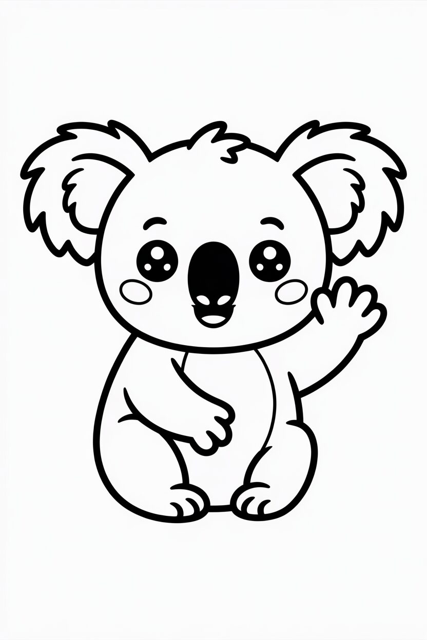 Waving Koala