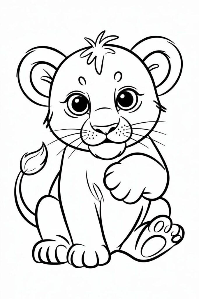 Baby Lion Sitting